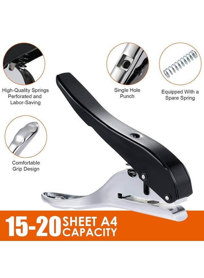 ChicAbode Hole Punch, 4mm Single Hole Punch, Heavy Duty Hole Puncher Single, Paper Punch, Portable Hand Held Long Hole Punch, for Paper Cards Plastic Cardboard - Image 4